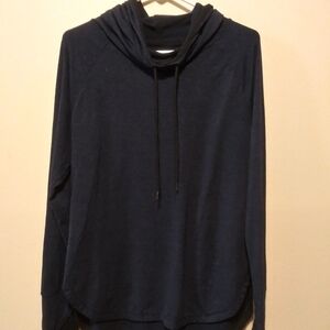 Navy Blue Hooded Sweatshirt
